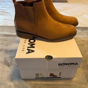 Sonoma Cognac Ankle Boots